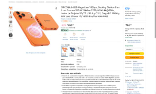 Hub USB Orico 8 en 1 Magnético por $769 | Amazon