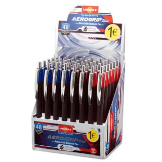 Pack 48 Bolígrafo Tinta Viscosidad Extrema Plus Office AEROGRIP por 9.99€