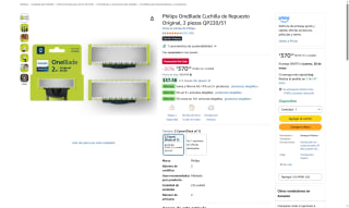 Cuchilla Philips OneBlade por $370 | Descuento Amazon