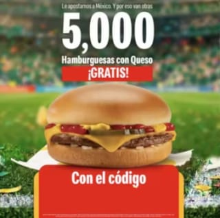 Hamburguesa de Queso Gratis | McDonald's