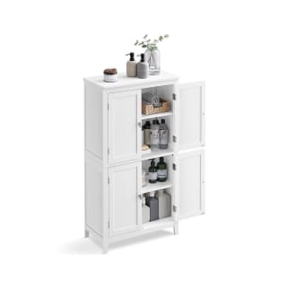VASAGLE Mueble de Baño con 4 Puertas Blanco poe 50,99€