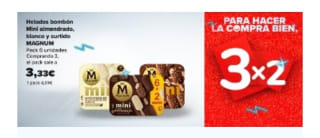 3×2 en Helados en Carrefour.