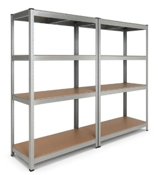 Etagère de rangement double établi à charges lourdes à 29,99€