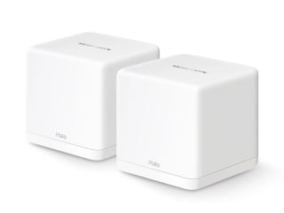 Mercusys HALO H1500X(2-Pack) WiFi 6 Mesh AX1500Mbps, Cobertura 350 m² por 49,99€