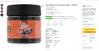 Lobo Negro Cera Gel Alpha 250g por $28 en Amazon