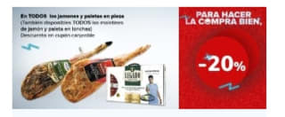 -20% de Dto en Jamones y Paletas en Carrefour.