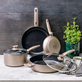 GreenPan Cambridge Bronze koekenpannenset 24 cm & 28 cm voor €55,69 bij Bol