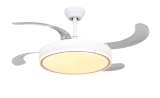 Ventilador techo LED 36W Blanco 3 temperaturas mando por 30,34€