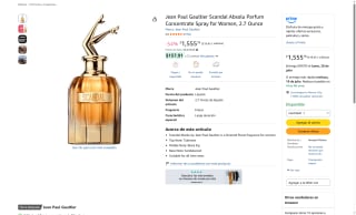 Jean Paul Gaultier Scandal Absolu Parfum por $1,516 | Oferta Amazon
