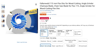 Falkenwald 115 mm Flex Disc zaagblad voor €4,99 bij Amazon DE