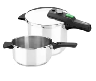 Monix Quick Set Olla de Cocina a Presión Express Rápida, Duo 4 + 6 Litros por 58,82€