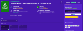 Xbox Game Pass Core (Essential) 3 Meses por $334 | Eneba