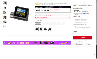 Cámara 70mai A500S Pro Plus por $729 | AliExpress (DiDi)