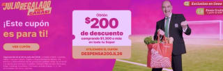 Cupón Soriana: $200 de Descuento en Super