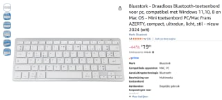 Bluestork - Draadloos Bluetooth-toetsenbord voor €19,95