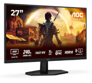 Ecran PC 27" AOC Gaming Q27G42ZE - Quad HD, 240 Hz à 129€