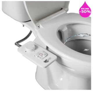 Kit bidet douchette slim pour abattant "jet" coloris blanc à 29,50€