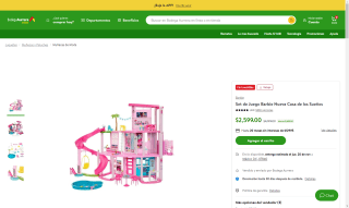 Set Juego Barbie Casa de los Sueños por $2,079 | Oferta Walmart