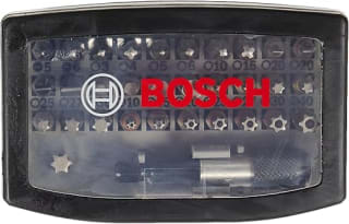 Bosch Accessoires 31-delige schroefbitset in cassette voor €6,60 bij Amazon