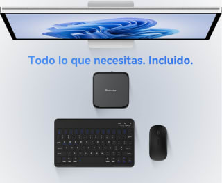 Mini PC BLACKVIEW MP50 AMD Ryzen 5, 16GB, 512GB, Radeon RX Vega 8, + Teclado y Ratón