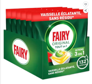 Tablettes Lave-vaisselle All In One Fairy Original à 21,99€