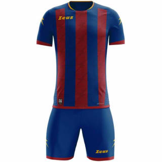 Zeus Icon Teamwear set camiseta y pantalón corto royal blue/rojo oscuro por 21,99€