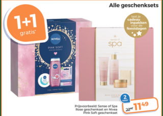 1+1 gratis op alle geschenksets bij Trekpleister