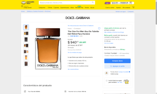 Dolce & Gabbana The One EDT 150ml por $941 | Mercado Libre