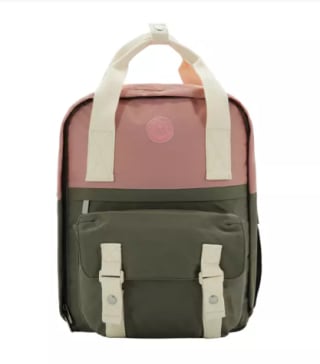Mochila Oktowise Praga Rosado con Café por $20.990