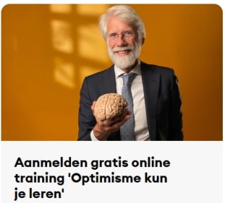 Gratis online training 'Optimisme kun je leren' van Erik Scherder van de EO