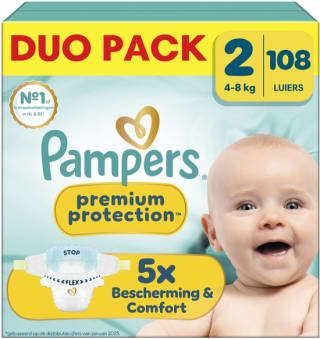 1 + 1 gratis op Pampers duopacks