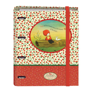 Carpeta Recambio Dohe con goma 4 anillas 35 mm - Santoro - Poppi Loves - Apple 3.99€