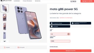 Motorola Moto G86 Power 5G 256GB por $3,059 | Santander MSI