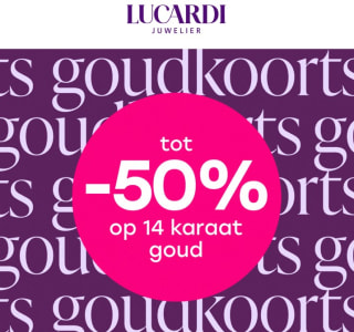 Tot 50% korting op 14 karaat gouden sieraden bij Lucardi