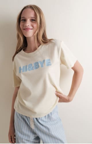 HI&BYE Pijama combinado amarillo por 12.99€.