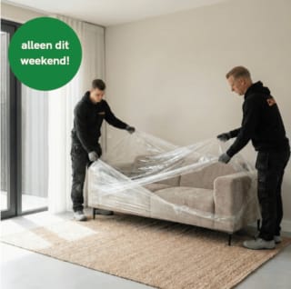 Gratis uitpakservice bij HUUS bij besteding vanaf €400 alleen dit weekend