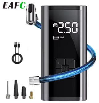 Compresor de aire para coche, moto, bicicletas y más por 12.68€