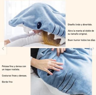 Manta de tiburón portátil Adultos y niños 130-150cm L $13.990 Solo en Sodimac, Chile