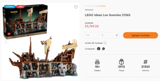 LEGO Ideas Los Goonies 21363 por $3,750 | LEGO Juguetron