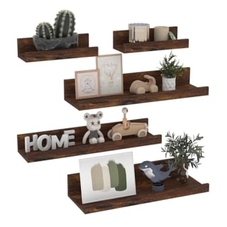 Juego de 5 Estanterías de Pared de Madera Giftgarden en Forma de U por 9.99€