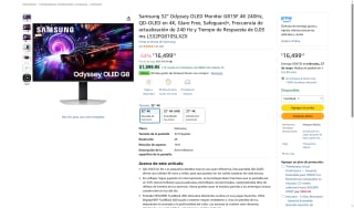 Monitor Samsung 32" OLED por $14,132 | Amazon (Santander)