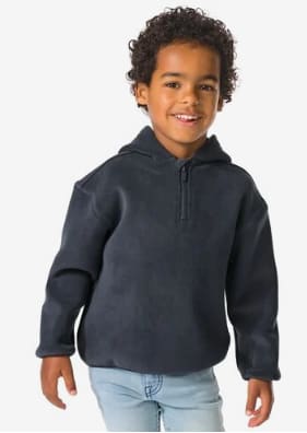 kindertrui fleece in 2 kleuren voor €10,99 bij de Hema