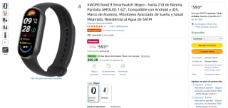 XIAOMI Band 9 1.62" AMOLED $594 | Oferta Amazon