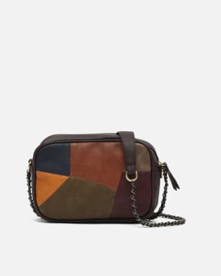 Bolso bandolera con estampado patchwork por 12.50€
