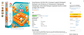 Smartgames IQ mini XXL voor €9,71