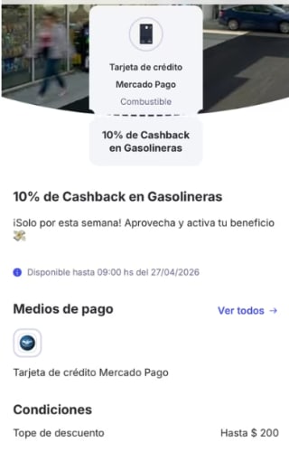 10% de Descuento en Gasolineras | TDC Mercado Pago