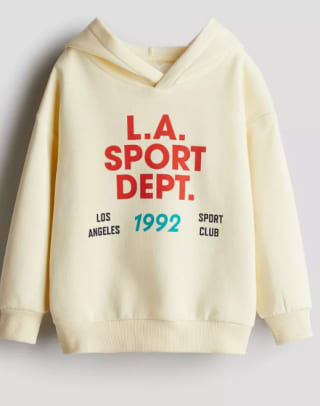 Polerón hoodie con motivo estampado por solo $5.843 en H&M Chile
