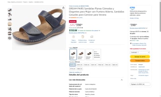 Sandalias Planas Marino por $398 | Oferta Amazon