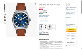 Fossil Everett Reloj de Hombre por $1,754 | Oferta Amazon