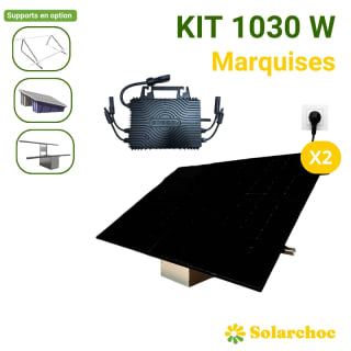 Kit solaire Plug&Play 1030W (2× DMEGC 515W + SOSSEN 1000W) à 297€ chez Solarchoc